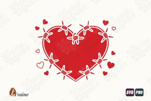 Barbed Wire Heart Valentine SVG PNG Review for Real Projects