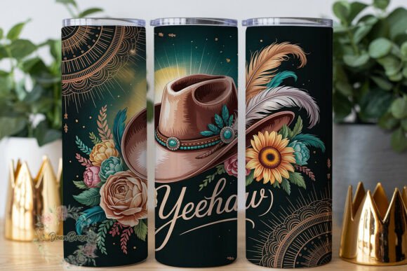 Bohemian Cowboy Hat Floral 20oz Tumbler Review for Real Projects