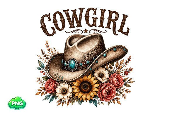 Cowgirl Hat PNG Western Floral Art: A Designer's Honest Take