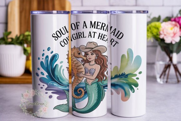 Mermaid Cowgirl Western Tumbler Wrap Review