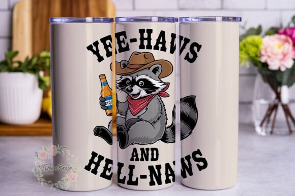 Raccoon Cowboy Drink 20oz Tumbler Wrap Review for Real Projects