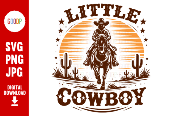 Retro Little Cowboy Western Horse PNG Review for Real Embroidery Projects