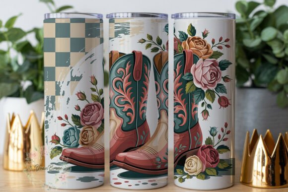 Rustic Floral Cowboy Boots Embroidery Design Review