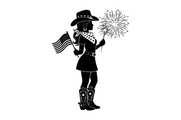Silhouette of a Girl in a Cowboy Hat Embroidery Design Review