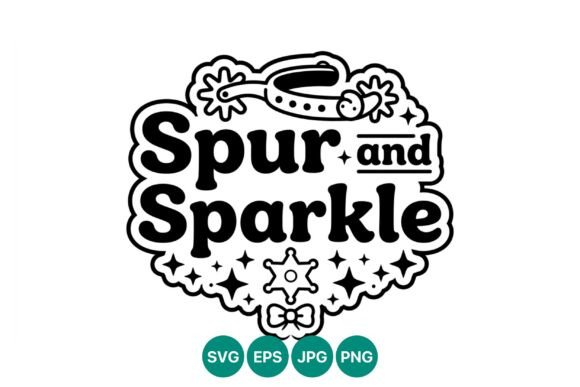 Spur and Sparkle Western Text Badge Review