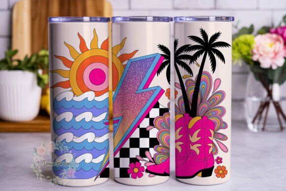Summer Western Dream Tumbler Wrap PNG Review for Real Projects