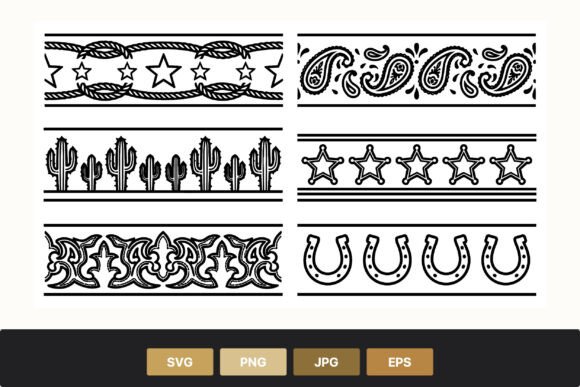 Western Border Patterns Black White Review for Real Projects