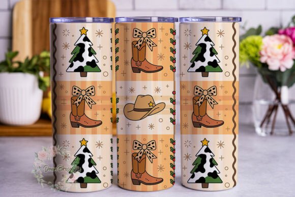 Western Christmas Plaid 20oz Tumbler Design Review