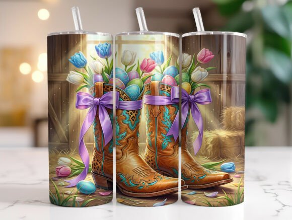 Western Floral Boots Easter Tumbler Wrap Review